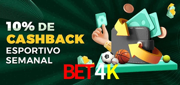 10% de bônus de cashback na BET4K